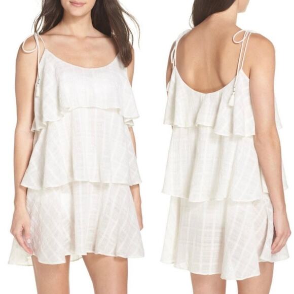 MUCHE ET MUCHETTE Mariah Ruffled Cover-Up Dress OS - Picture 1 of 7